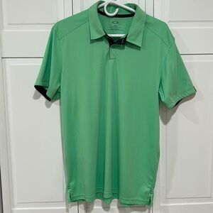 Oakley M green golf polo